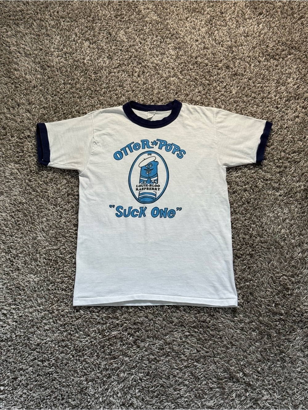Vintage 1980s Otter Pops Single Stitch Ringer Tee
Graphic Shirt